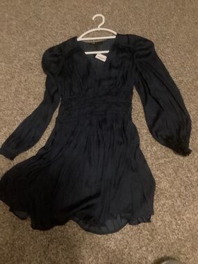 Maje- brand new beautiful navy blue cocktail dress with tag
